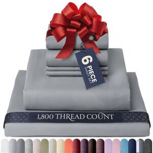 BELADOR Silky Soft Sheet Set - Luxury 6 Piece Bed Sheets for Queen Size Bed